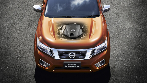Navara Devours road, sips fuel.