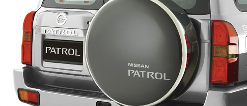 Nissan patrol spare wheel cover hard plastic #1