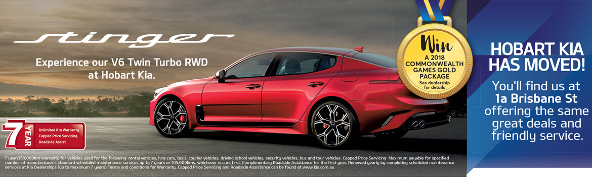 Experience our v6 Twin Turbo RWD at Hobart Kia.