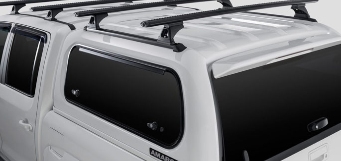 Canopy with roof bars