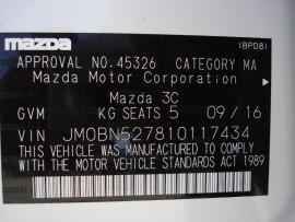 2016 Mazda Mazda3 BN5278 Neo Sedan