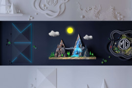 Innovative MG ZS EV wall sculpture wins five international design awards