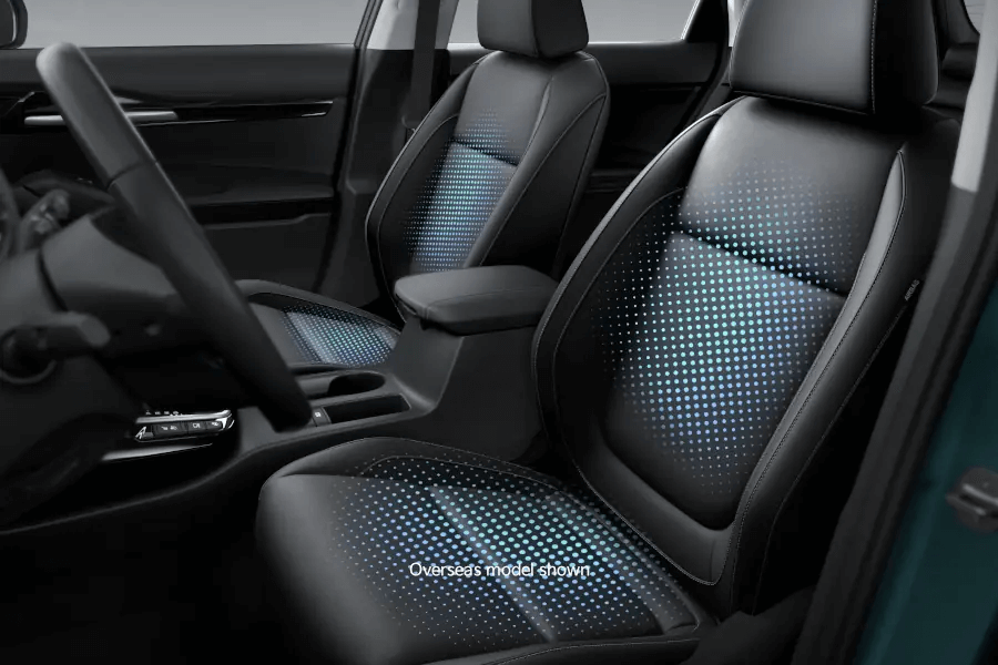 Ventilated & heated front seats
