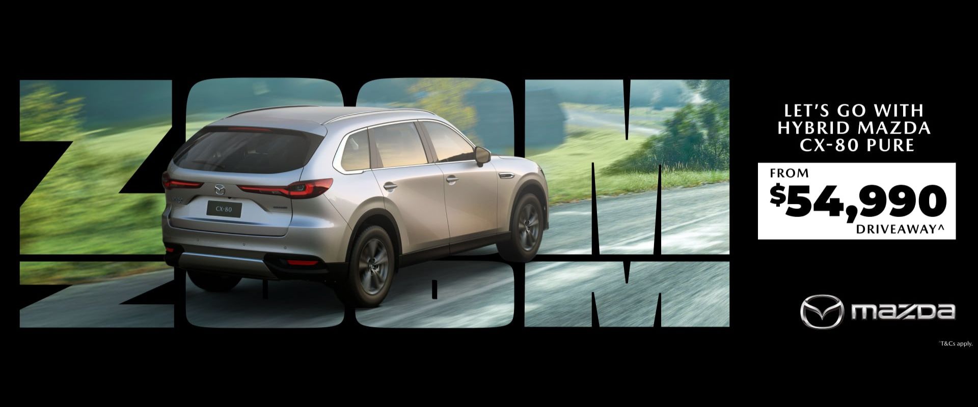 Mazda CX-80 Pure. From $54990 Driveaway