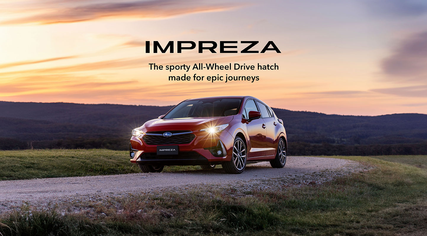 Subaru Impreza.<br>The sporty All-Wheel Drive hatch made for epic journeys Image
