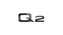 Model name, Q2 in black, for the rear