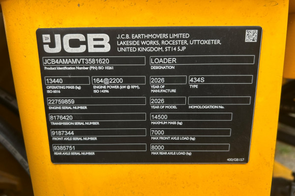 2026 JCB WHEELED LOADER Wheel Loader Image 18
