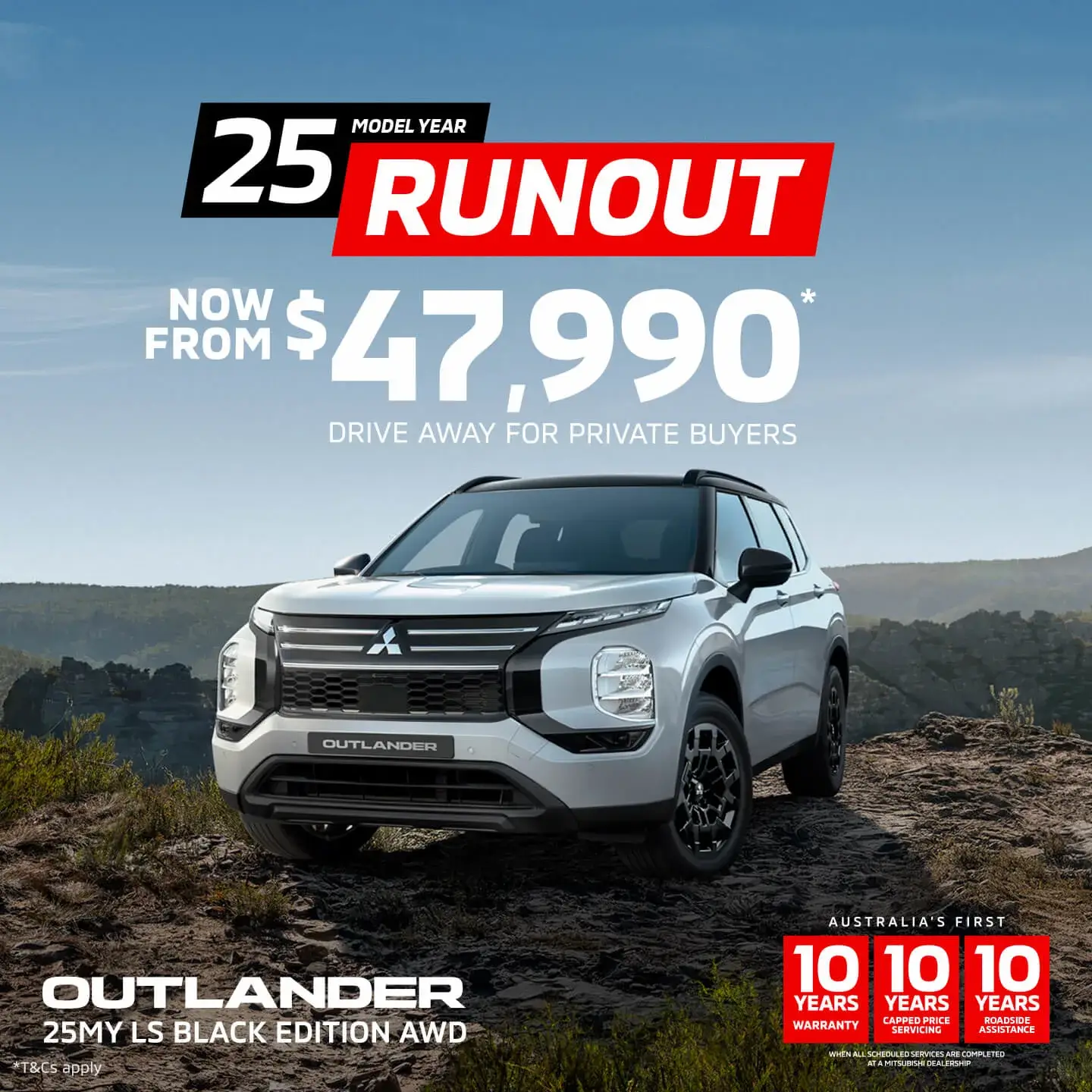 25MY Outlander Runout Sale NOW ON