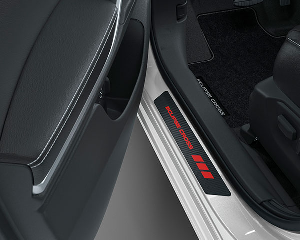 <img src="Scuff Plate with "Eclipse Cross" logo