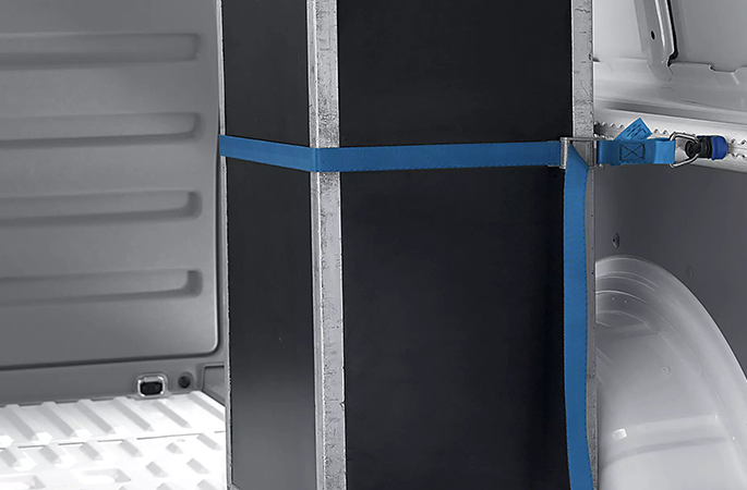 Tie-down belt fitting set