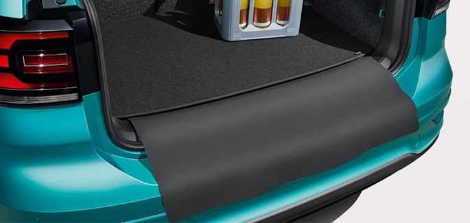 Reversible luggage compartment mat