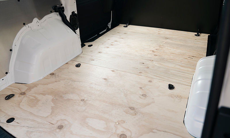 Cargo partition bracket kit - wooden floor