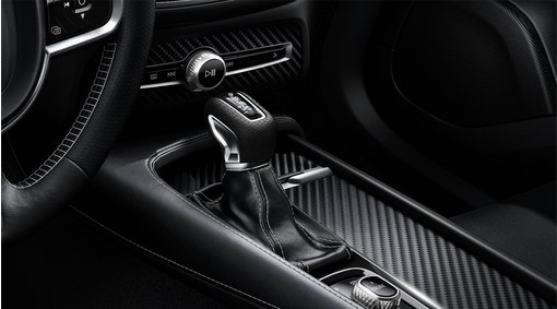 Gear shift knob, leather, AUT