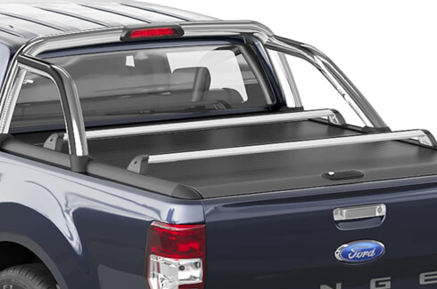 Tonneau Cover - Roller Shutter Accessory - Carry Bars - Silver