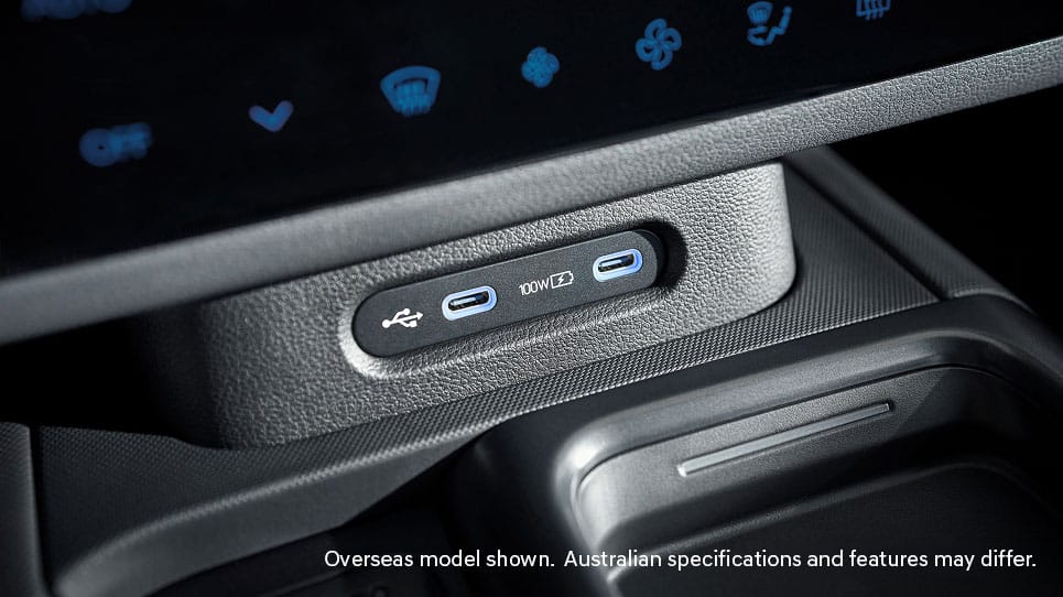 High-output USB-C charging ports Image