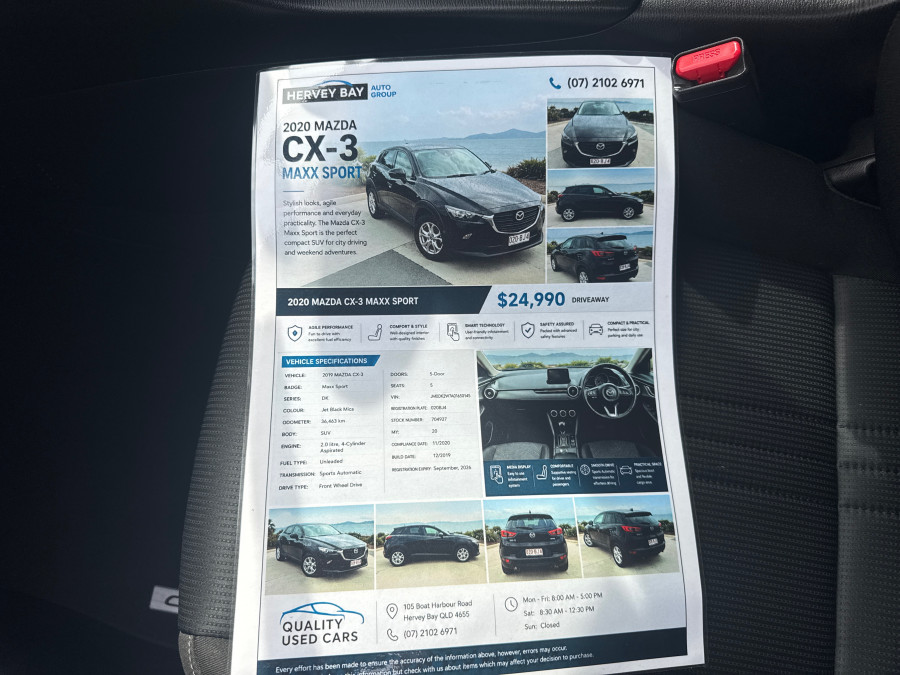 2020 MY0  Mazda CX-3 DK Maxx Sport SUV Image 19