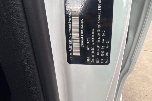 2021 LDV G10 SV7C + Van Image 23