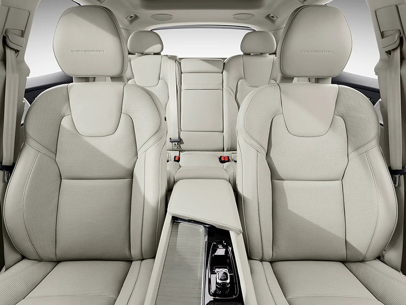 Leather accented upholstery Image