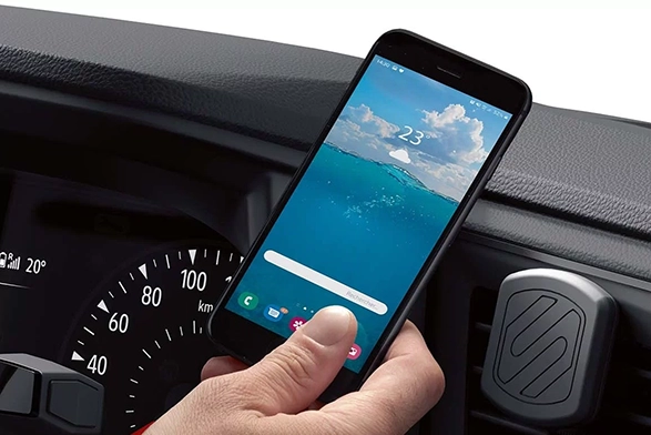 Portable smartphone holder - vent mounted