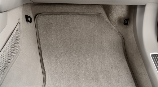 Mat, passenger compartment floor, textile, Inscription