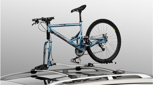 Bike rack plus Wheel holder for fork mounting