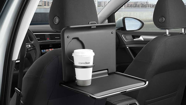 Folding table with cup holder