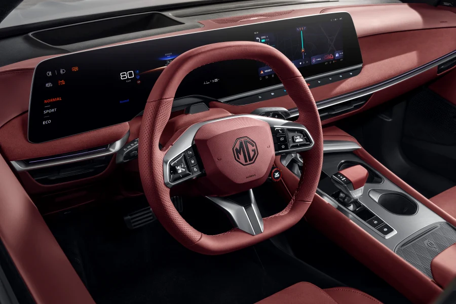 Multifunction Leather Steering Wheel Image