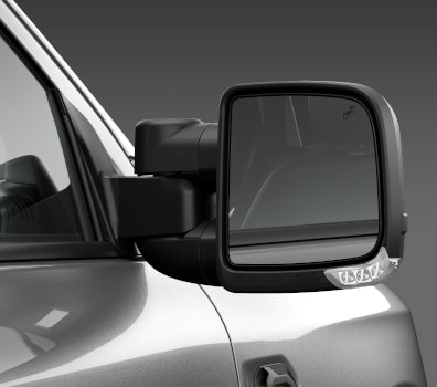 Towing Mirrors - Compact - Power Fold, Power Adjustable, Blind Spot Indicator