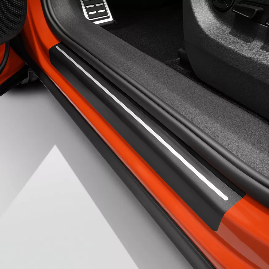 Protective door sill film