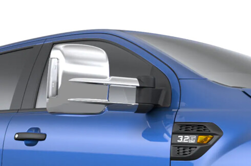 Tow Mirrors - with Indicators, Heating & Power Fold - Chrome