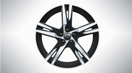 19" 5-Double Spoke Black Diamond Cut - 1241