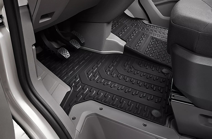 Rubber floor mats