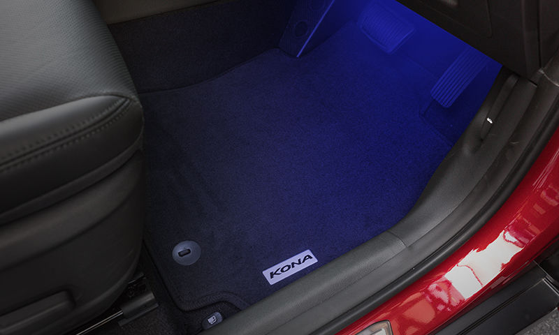 Front interior footwell lighting | blue