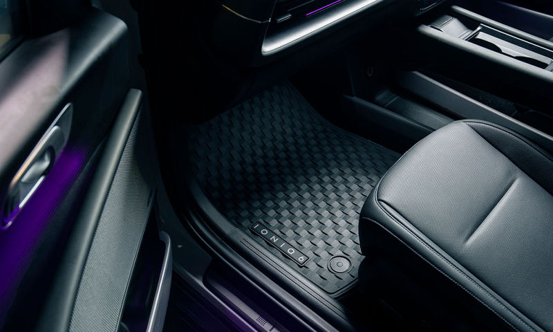 Tailored rubber floor mats