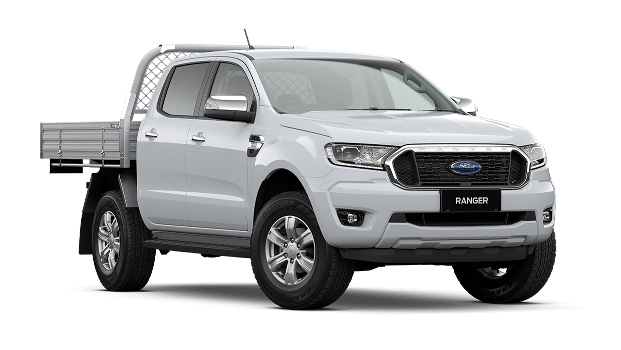 2021 Ford Ranger XLT Double Cab Chassis PX MkIII Semi-Automatic Arctic White