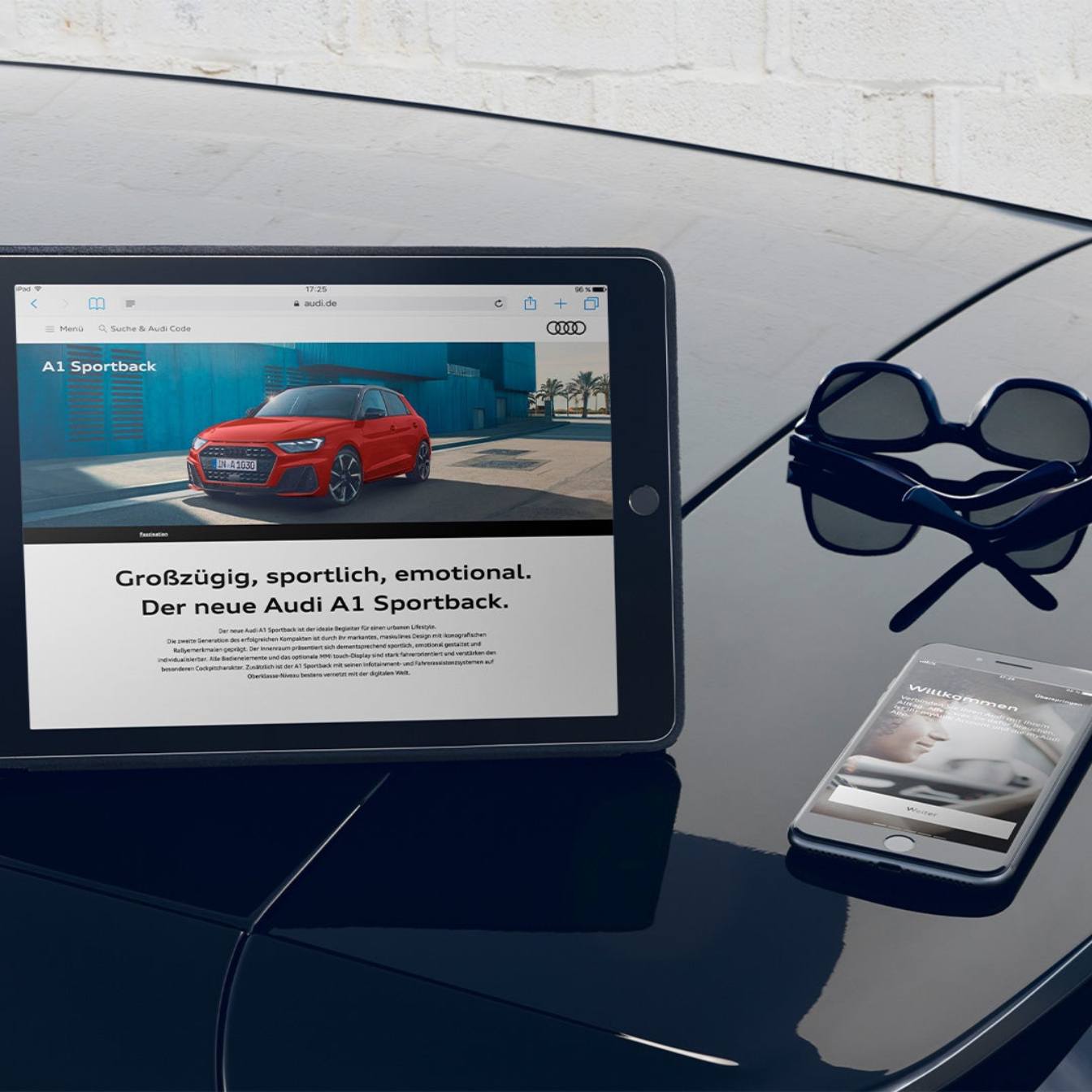 Audi smartphone interface Image