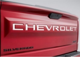 Silver Chevrolet Tailgate Lettering