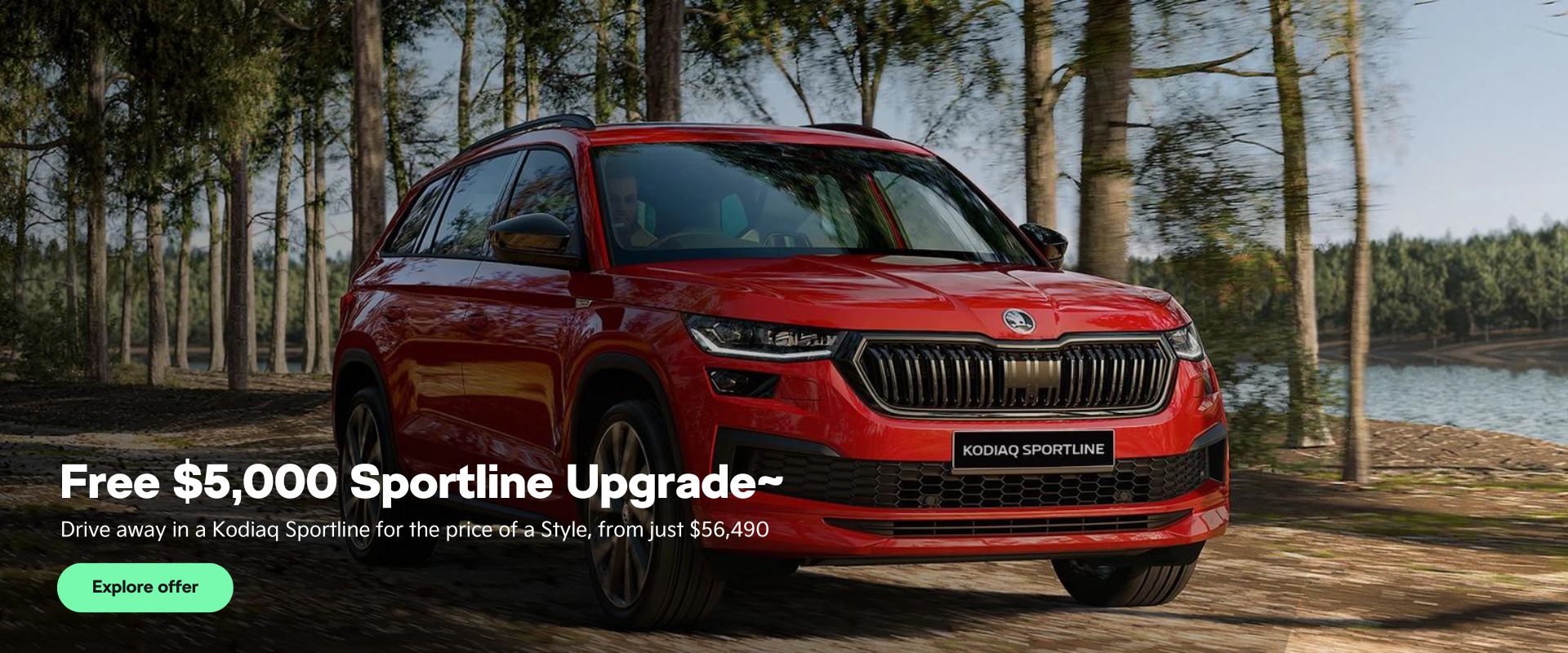 Free $5,000 Sportline Upgrade~. Drive away in a Kodiaq Sportline for the price of a Style, from just $56,490