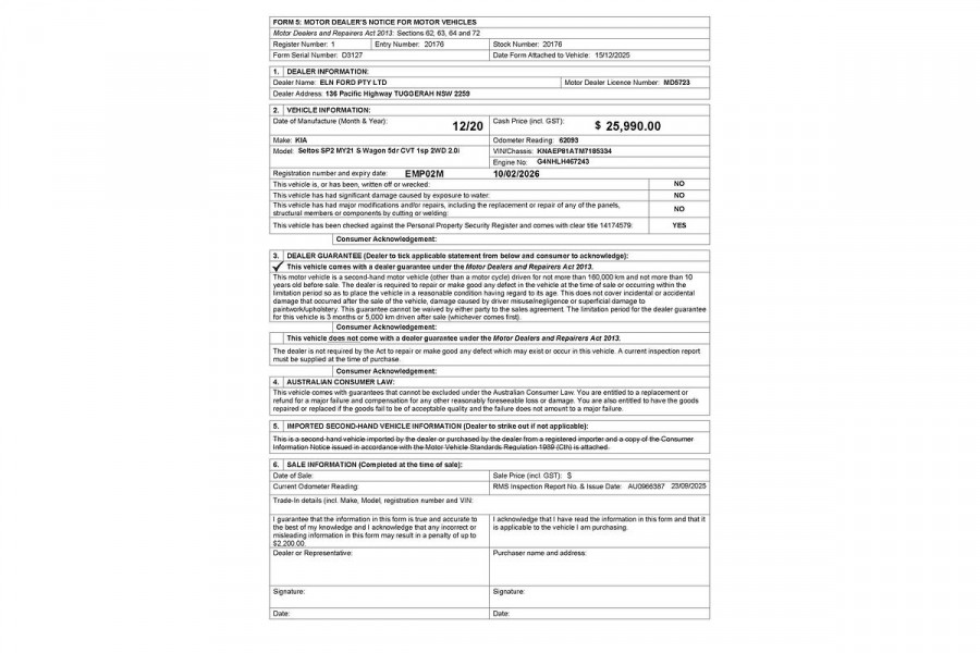 2020 MY21 Kia Seltos SP2 S SUV Image 19