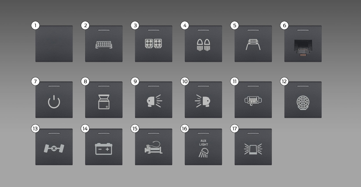 Switch Bank Accessory - Custom Switches