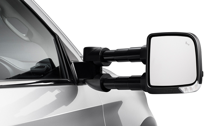 Clearview Compact Towing Mirrors - Manual Fold - Black