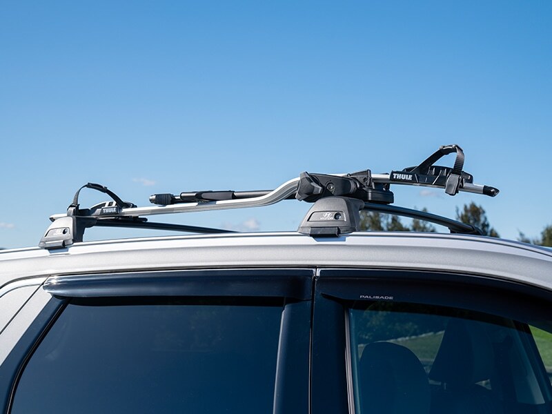 Bike carrier wheel on