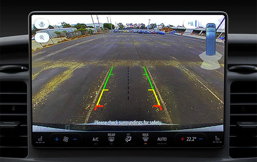 Reverse Camera with Front and Rear Parking Sensors Image