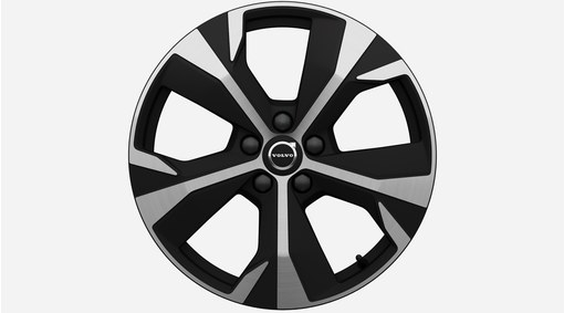 18" 5-Spoke Glossy Black Diamond Cut - 1300