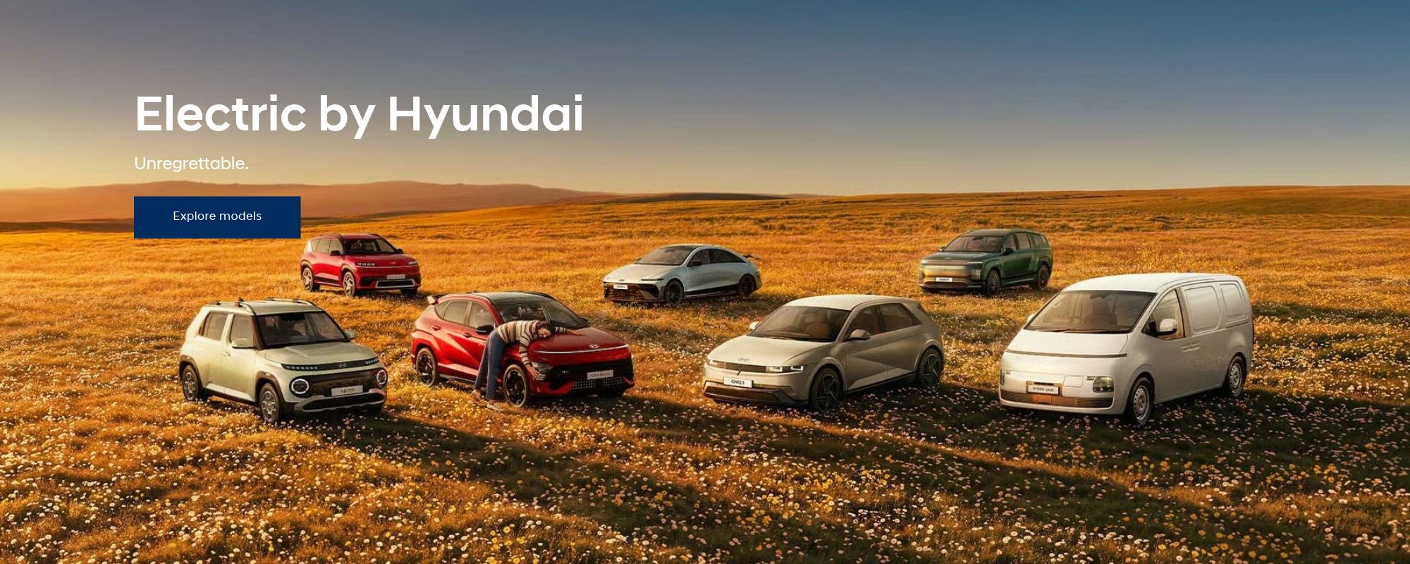 Electric by Hyundai. Unregrettable.