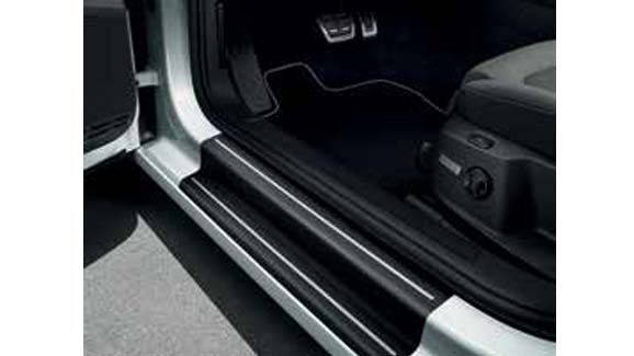 Door sill protector film Black/Silver