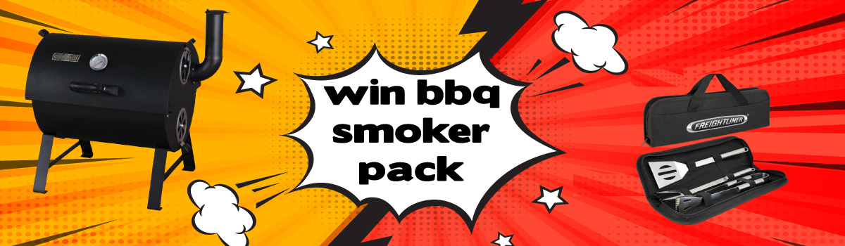 PARTS COMPETITION - WIN A CHARCOAL BBQ / SMOKER + BBQ SET