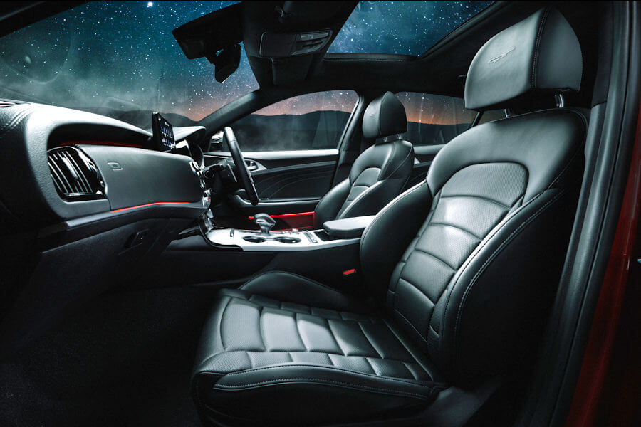 Nappa leather appointed seats