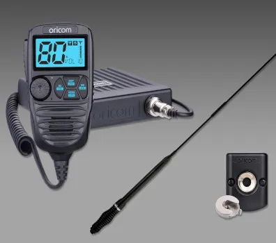 UHF CB Radio and Antenna Kit for Bull Bar Mount