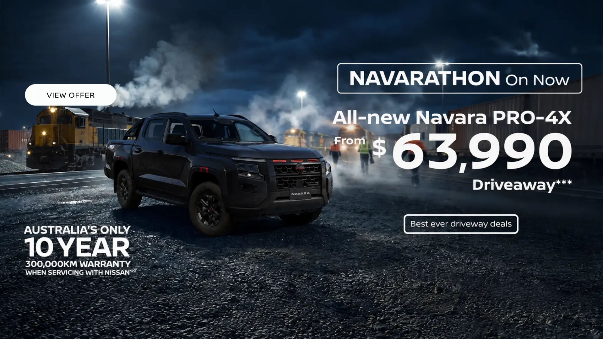 Navarathon On Now. All-new Navara PRO-4X Offer